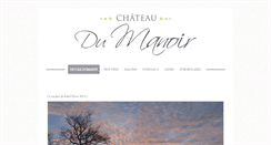 Desktop Screenshot of chateaudumanoir.com