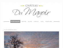 Tablet Screenshot of chateaudumanoir.com